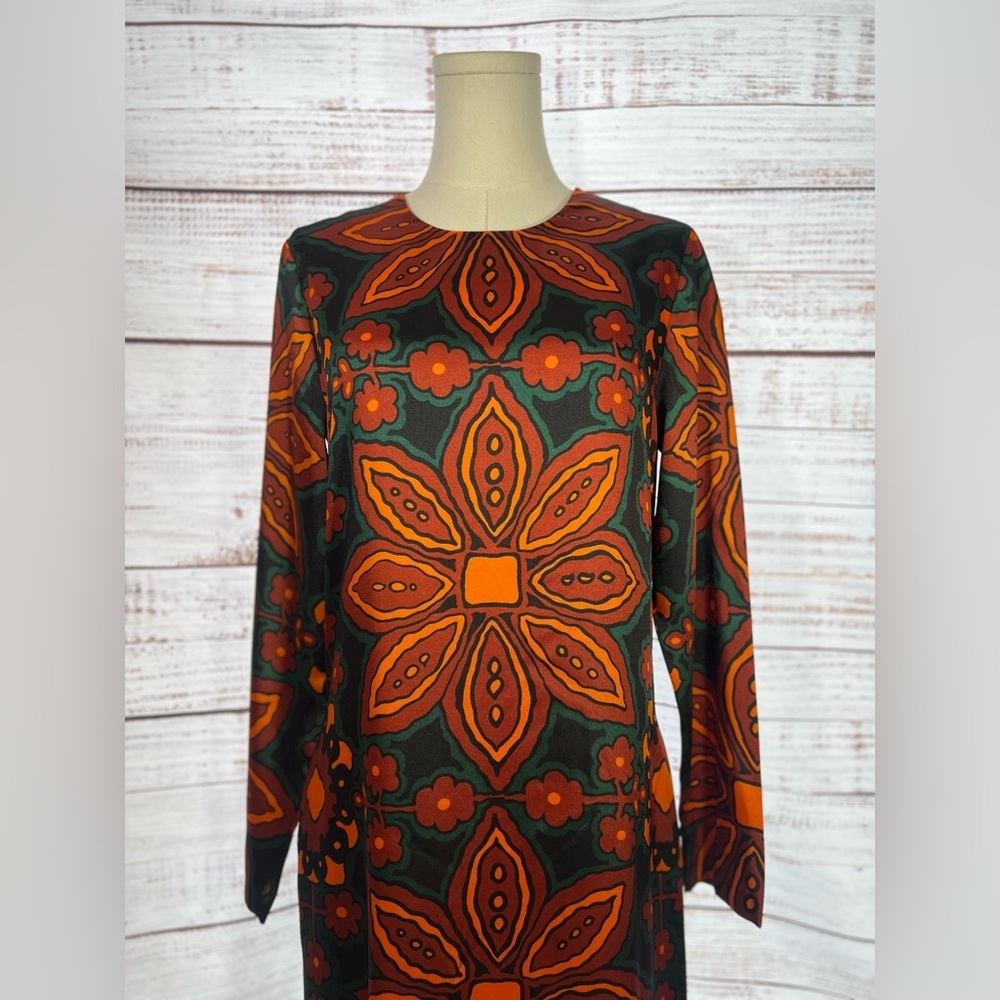 NWT Psychedelic Floral Patterned Dress - Picture 3 of 8